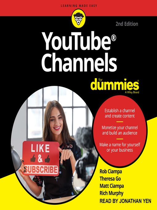 Title details for YouTube Channels For Dummies by Rob Ciampa - Available